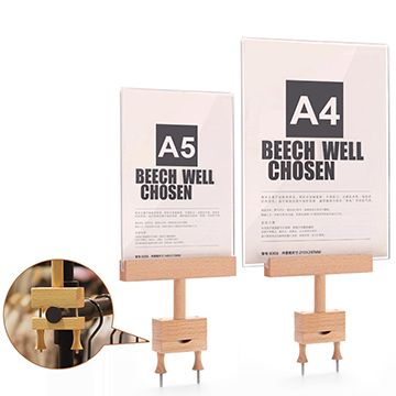 Clamp-On Beech Sign Holders