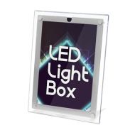 LED 超薄掛牆水晶燈箱海報架 (A4)
